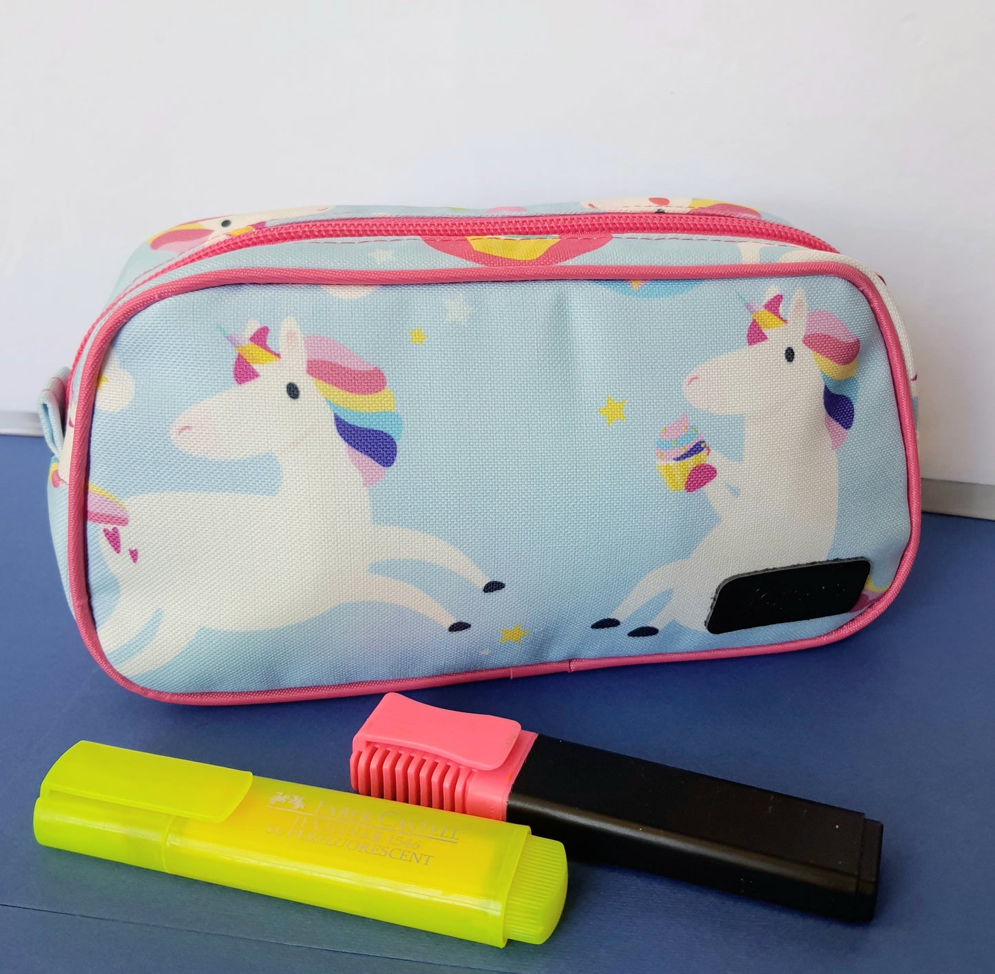 Unicorn Blue - pencil case