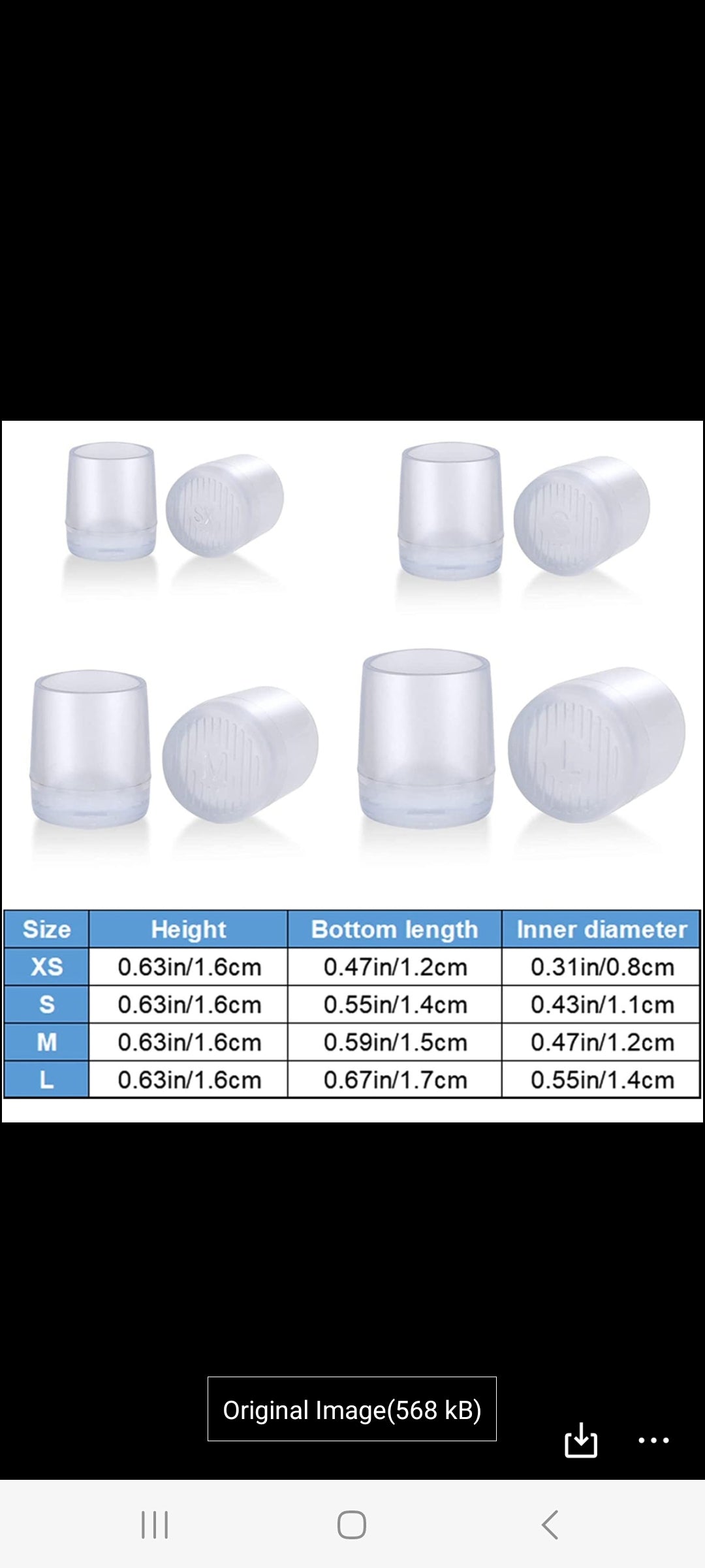 Round Heel stoppers- Pick your size- Delivery in 5-7days