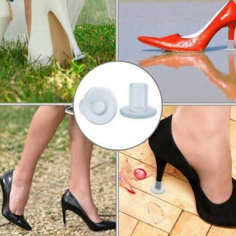 CBTONE 15 Pairs High Heel Protectors for Women's Shoes, Clear Heel Stoppers  for Grass, Heel Repair Caps Covers - Perfect for Outdoor Weddings Events  (Small/Middle/Large)